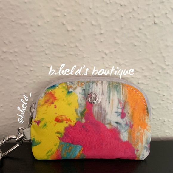 lululemon Dual Pouch Wristlet in No Limits White Multi/Vapor One Size New NWT - Picture 2 of 16